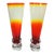 Set of 1960s Glass Goblets Attributed to Blenko For Sale