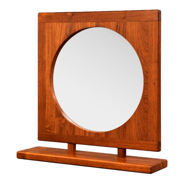 1970s Danish Modern Hanging Mirror by Pedersen & Hansen For Sale