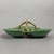 1960s Green Gold Shell Artistic Majolica Centerpiece by CAT G.T, 1960s For Sale - Image 5 of 12