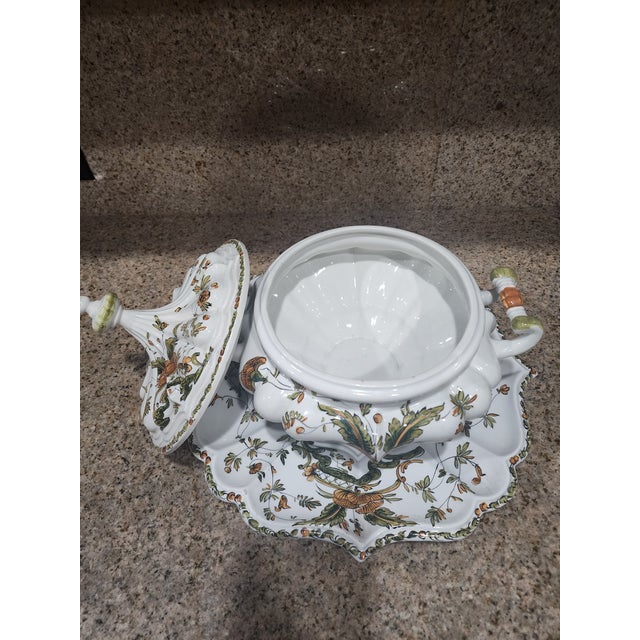 This rare, large-format three-piece set is a premier example of mid-century Italian artistry. Hand-crafted in the historic...