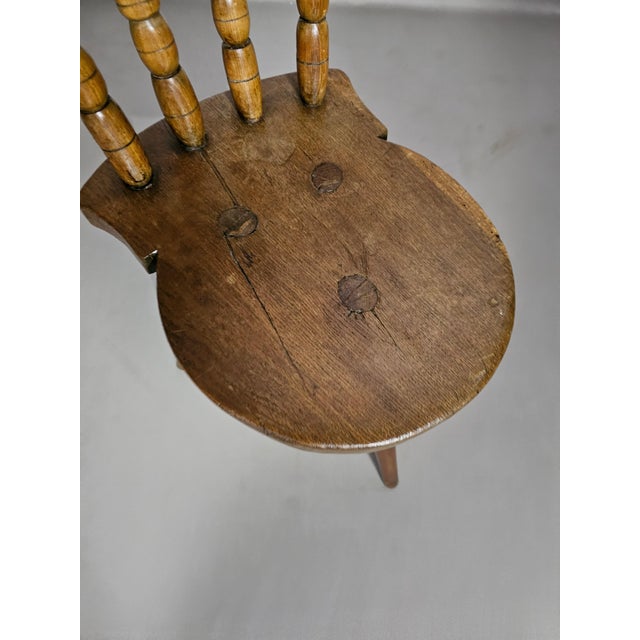 Farmers Tripod Chair in Wood For Sale - Image 4 of 18