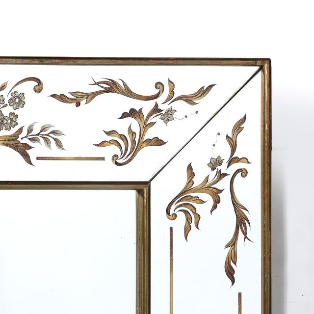 Art Deco Art Deco Giltwood & Ornate Eglomise Border With Naturalist Motifs For Sale - Image 3 of 15