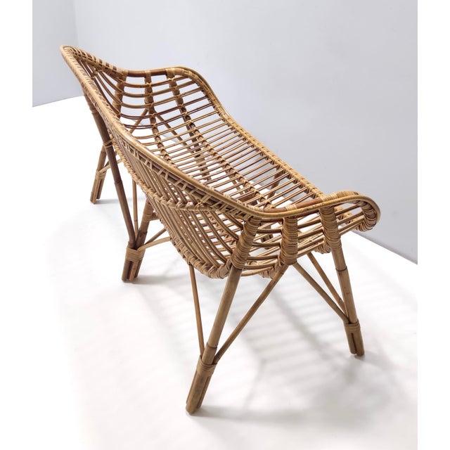 Vintage Italian Bamboo Sofa, 1960s For Sale - Image 11 of 15
