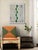Mid-Century Modern Geometric Composition With Green For Sale - Image 3 of 5