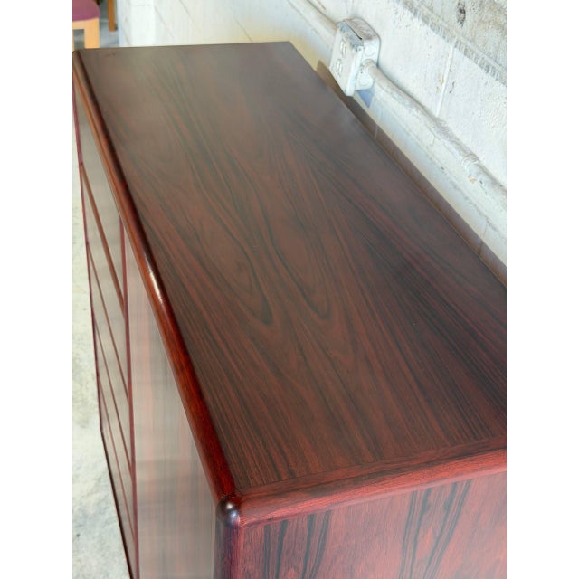 Brown Brouer Gentleman Chest Rosewood Dresser Storage Denmark Mid-Century Modern 1970s For Sale - Image 8 of 10
