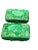 Glass Vintage Malachite Glass Carved Trinket Boxes - a Pair For Sale - Image 7 of 7