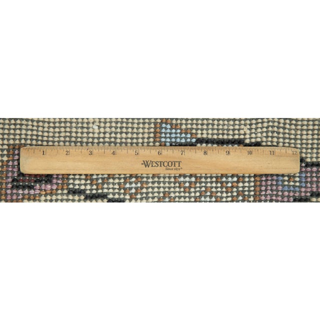 Koi Fish Yellow Hand Knotted Runner Rug 2.6x12Ft. For Sale - Image 13 of 15
