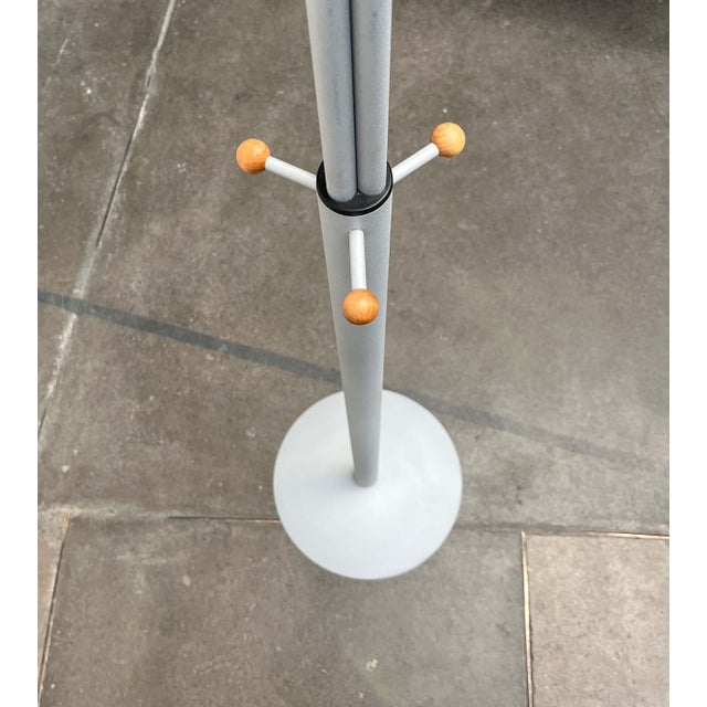 Metal Postmodern German Gray Metal Coat Rack by Markus Börgens for D-Tec, 1980s For Sale - Image 7 of 18