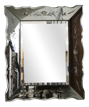 Venetian Beveled Mirror, 1940s-1950s