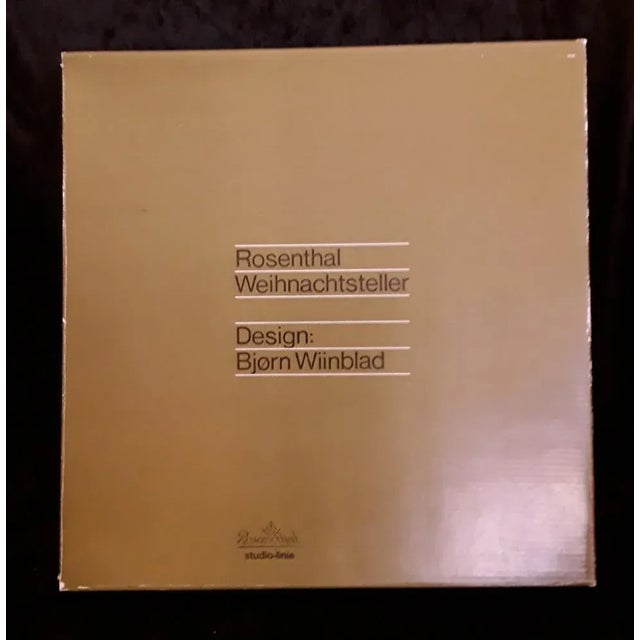 Christmas Wall Plate in Glass by Björn Wiinblad for Rosenthal, 1973, in Very Good conditions. Designed 1970 to 1979 This...