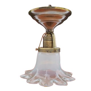 Brass Ceiling Lamp, 1890s For Sale