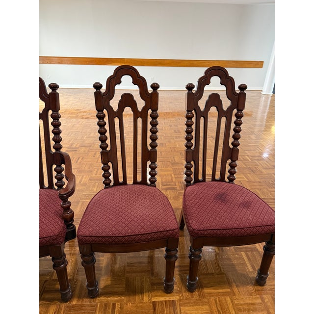 French Renaissance Style Oak Dining Chairs, (circa 1880-1900). For Sale - Image 15 of 17