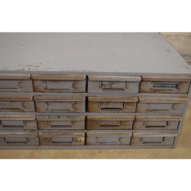 Vintage 24 Drawer Steel Metal Storage Tool Parts Cabinet Organizer Industrial Lyon A Chairish