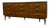 Vintage Mid Century Modern Bassett Furniture Walnut Triple Dresser Credenza. For Sale