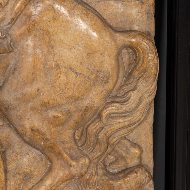 Black Italian Artist, Plaque of George Slaying the Dragon, 1870, Marble For Sale - Image 8 of 17