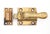 Antique transom window latch made of brass with a spring loaded lever. The original mounting screws are not available....