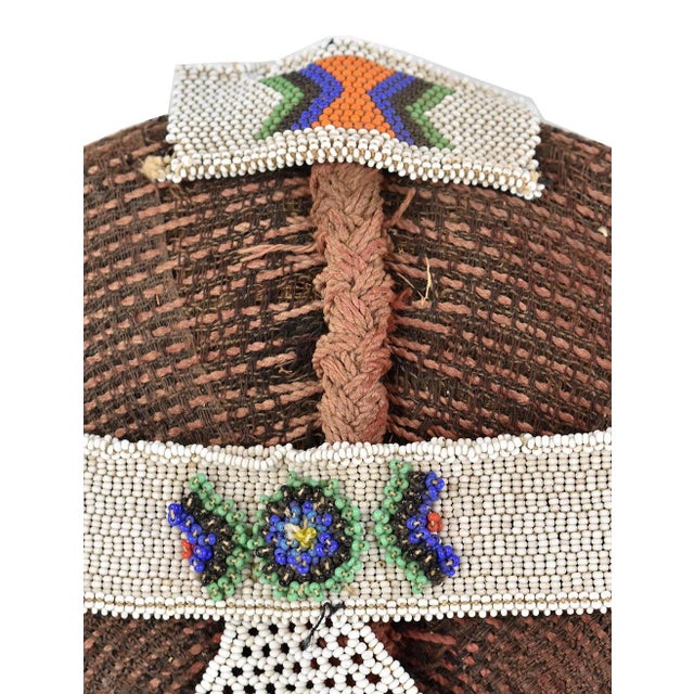 African Early 20th Century Zulu Isicholo Married Woman Headdress South Africa Dori Collection For Sale - Image 3 of 5