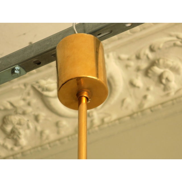 Gold-Plated Brass and Faceted Glass Chandelier from Kinkeldey, 1960s For Sale - Image 6 of 12