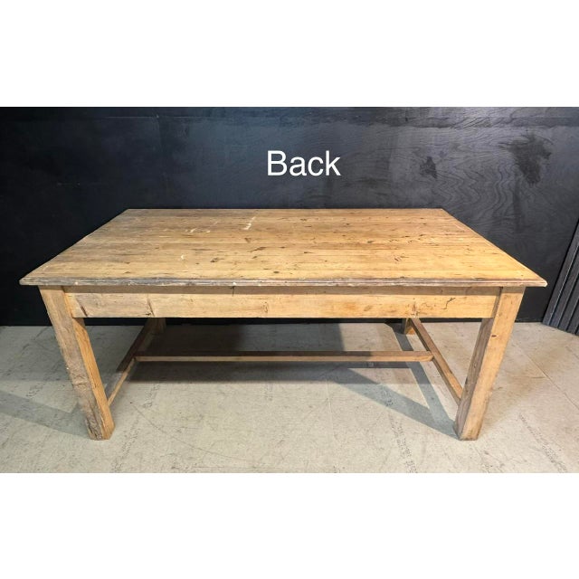French Pine Farmhouse Dining Table, 1890 For Sale - Image 13 of 17
