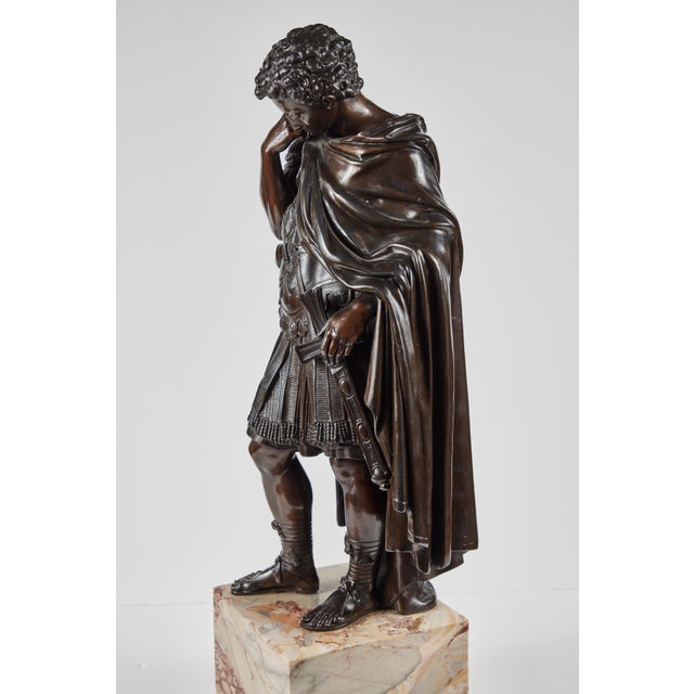 Large, Cast Bronze Roman Figures, circa 1910 - A Pair For Sale - Image 9 of 12