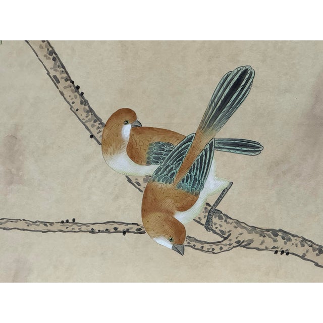 2020s De Gournay Badminton Framed Wall Paper Panels, Set of Three For Sale - Image 5 of 12