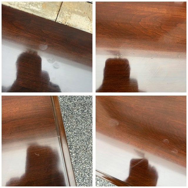 2000s Ethan Allen Georgian Court Chippendale Solid Cherry Nightstand Cabinet With Drawer (11-5216) For Sale - Image 12 of 12