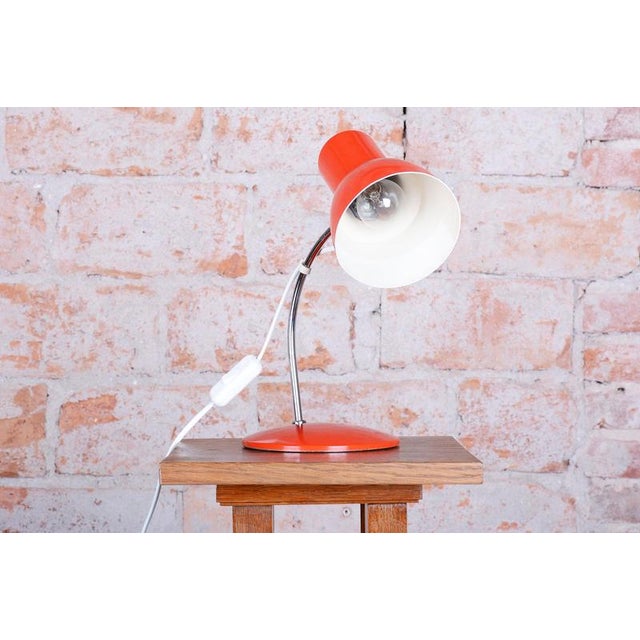 1960s Mid-Century Czech Chrome Table Lamp attributed to J. Hůrka for Napako, 1960s For Sale - Image 5 of 13