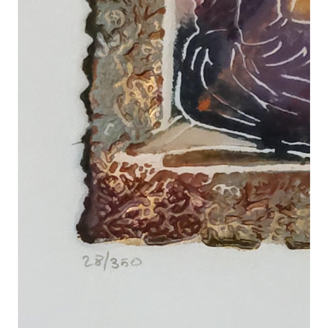 Elevate your space with this striking, impressionist-style original serigraph on paper titled "Quartet II" by acclaimed...