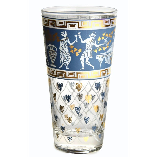 Figurative Mid 20th Century Hollywood Regency Barware Glasses- 8 Pieces For Sale - Image 3 of 4