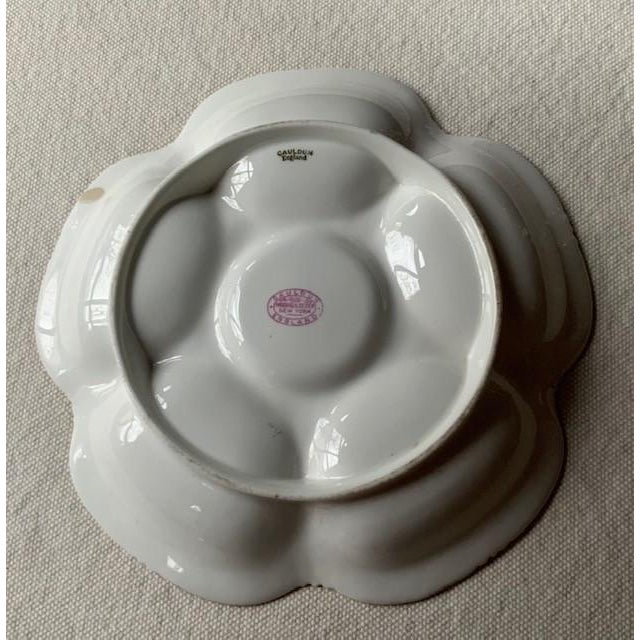 Ceramic Antique Cauldon England Oyster Plate For Sale - Image 7 of 14