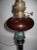 19th century American Twisted Cranberry Glass Column Lamp For Sale - Image 4 of 11