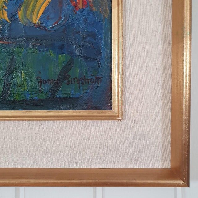 Jonne Bergström, Landscape by the Atelier, 1960s, Oil on Canvas For Sale - Image 15 of 18