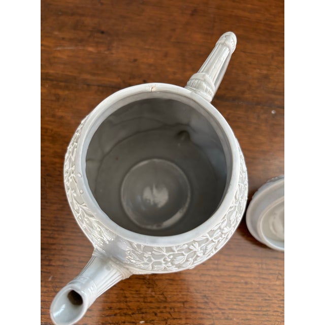 Late 19th Century Schafer and Vater Glazed Porcelain Teapot! For Sale - Image 4 of 9