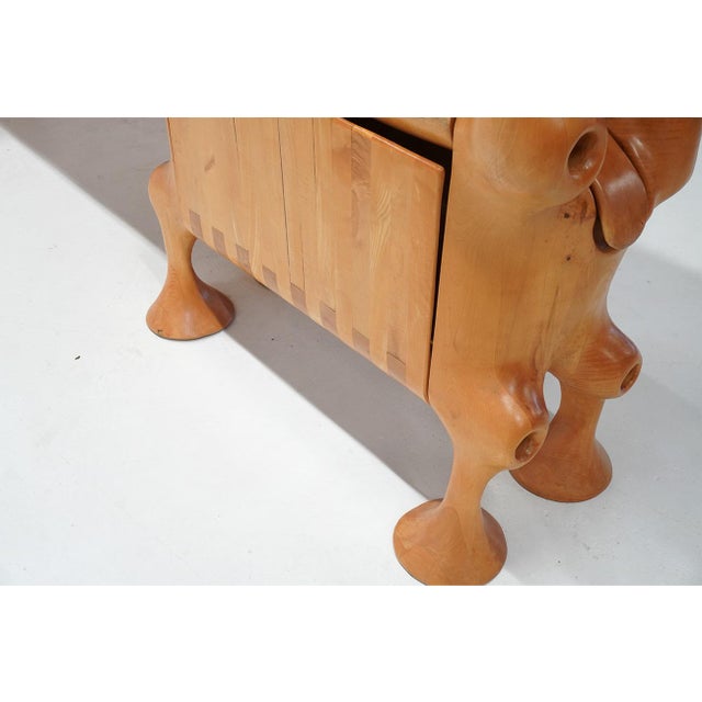 Studio Furniture Wood Bookcase in the style of Wendell Castle, 1970s For Sale - Image 14 of 18