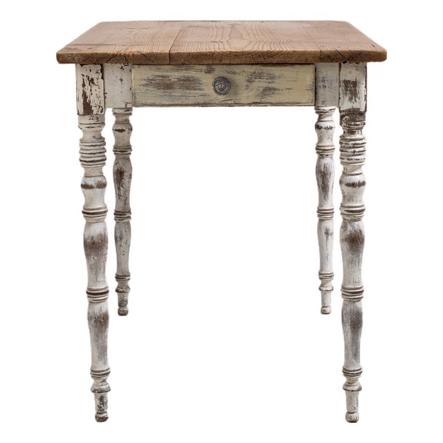 French Table with Single Drawer For Sale
