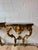 Black Pair Italian Rococo Revival Giltwood Wall Consoles With Black Marble Tops For Sale - Image 8 of 10