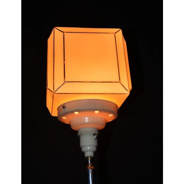 Mid-Century Modern Danish Wood and Glass Table Lamp, 1960s For Sale - Image 12 of 18