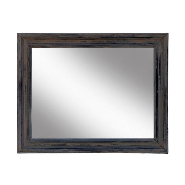 Traditional 1970s Gray Wall Mirror For Sale - Image 3 of 6