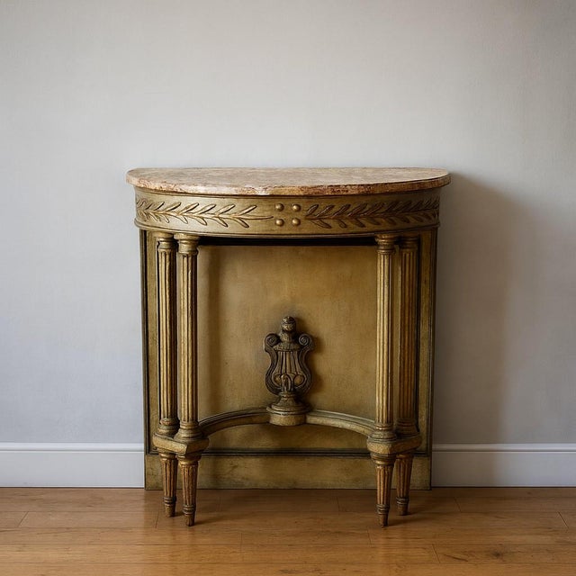 19th Century Louis XVI Wooden Console Table For Sale - Image 9 of 9