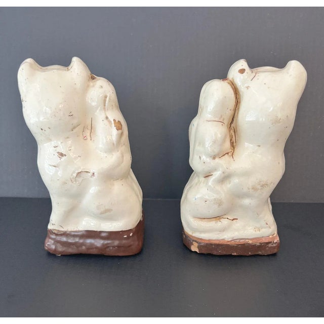 Antique Chinese Glazed Figural Censers - a Pair For Sale - Image 9 of 11