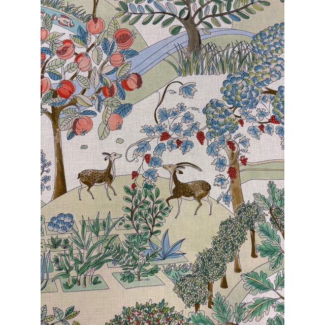 Brunschwig & Fil's "Folklore Print -Meadow" Performance Fabric - 2 Yard Piece For Sale In West Palm - Image 6 of 9