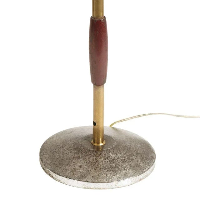 1930s Model Ministry Table Lamp with Murano Glass Lampshade, 1930s For Sale - Image 5 of 7