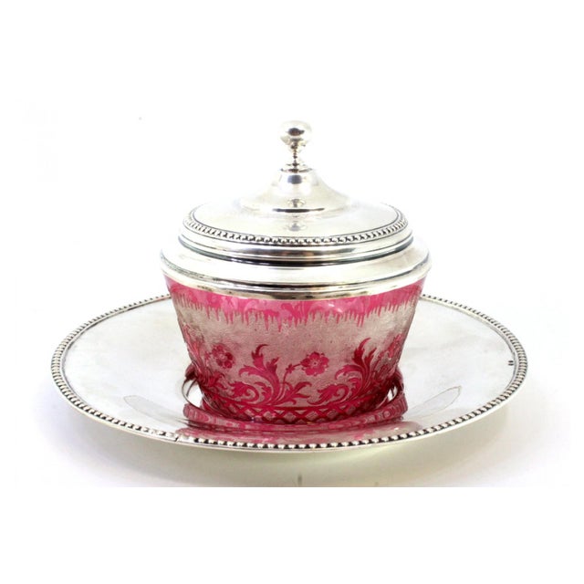 Candy Box with Pearlescent Silver Plate For Sale - Image 6 of 8