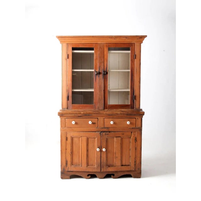Antique Farmhouse Hutch For Sale - Image 11 of 11