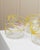 Vintage Empoli Glass Bowls in Clear Glass with Yellow Rim from Fratelli Buggiani,1980s, Set of 9 For Sale - Image 10 of 12
