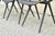 Wood Industry West Madewell Industrial School Side Chair Black Metal Frame - Set of 3 For Sale - Image 7 of 11