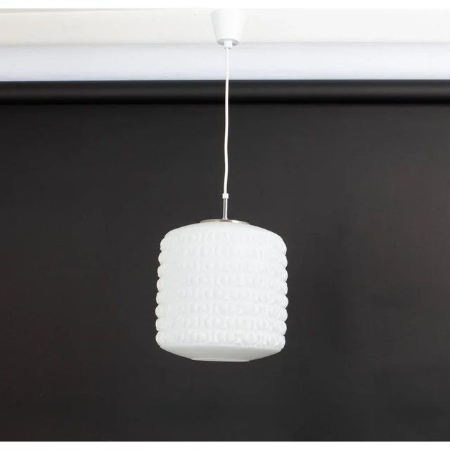 Glass Pendant Light attributed to Gangkofner for Peill & Putzler, Germany, 1960s For Sale - Image 7 of 9