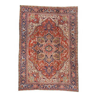 Late 19th Century Persian Heriz Rug, 08'03 X 11'11 For Sale