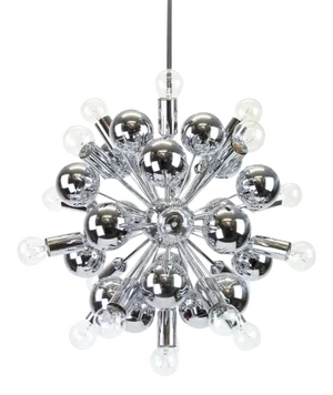 Large German Space Age Sputnik Chrome Chandelier from Cosack, 1970s