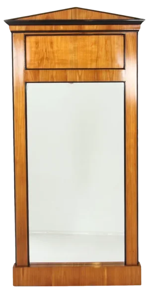 19th Century Biedermeier Swedish Birchwood Mirror